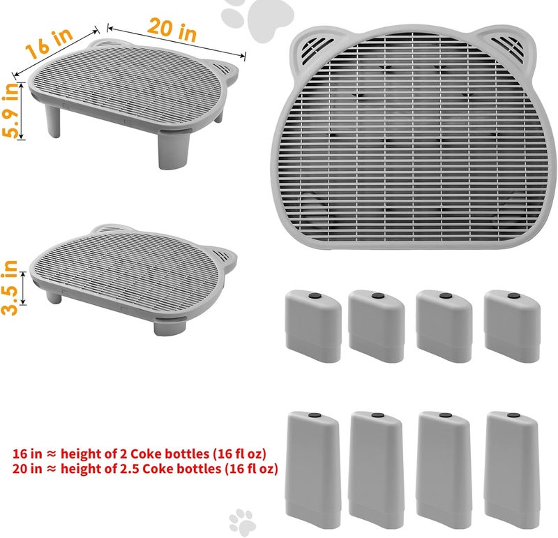 Bata Litter Catching Step for Cat Litter Box, Litter Trap Stool for Automatic Litter Box Self Cleaning, Litter Collection Stairs, Litter Catcher Ramp for Old Geriatric Senior Cat or Kitten - Image 4